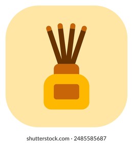 Editable incense sticks vector icon. Wellness, spa, relaxation. Part of a big icon set family. Perfect for web and app interfaces, presentations, infographics, etc