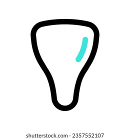 Icono modificable, icono del vector dental. Odontología, salud, medicina. Parte de una familia de iconos grandes. Perfecto para interfaces web y de aplicaciones, presentaciones, infografías, etc