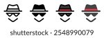 Editable incognito, black hat hacker vector icon. SEO, marketing, business. Part of a big icon set family. Perfect for web and app interfaces, presentations, infographics, etc