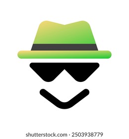 Editable incognito, black hat hacker vector icon. SEO, marketing, business. Part of a big icon set family. Perfect for web and app interfaces, presentations, infographics, etc