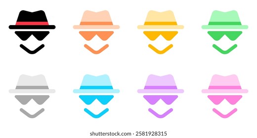 Editable incognito, black hat hacker vector icon. SEO, marketing, business. Part of a big icon set family. Perfect for web and app interfaces, presentations, infographics, etc