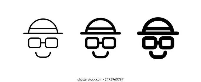 Editable incognito, white hat hacker vector icon. SEO, marketing, business. Part of a big icon set family. Perfect for web and app interfaces, presentations, infographics, etc