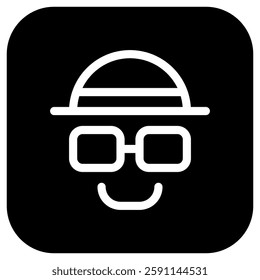 Editable incognito, white hat hacker vector icon. SEO, marketing, business. Part of a big icon set family. Perfect for web and app interfaces, presentations, infographics, etc