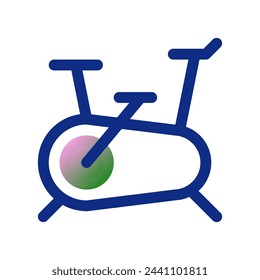 Icono de vector de bicicleta interior editable. Parte de una gran familia de iconos. Perfecto para interfaces web y aplicaciones, presentaciones, infografías, etc
