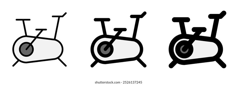 Icono editable del Vector de la bici interior. Parte de una gran familia de iconos. Perfecto para interfaces de Web y App, presentaciones, infografías, etc