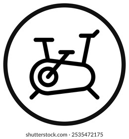 Icono editable del Vector de la bici interior. Parte de una gran familia de iconos. Perfecto para interfaces de Web y App, presentaciones, infografías, etc