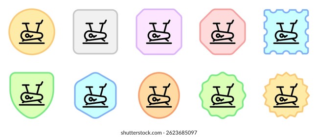 Icono editable del Vector de la bici interior. Parte de una gran familia de iconos. Perfecto para interfaces de Web y App, presentaciones, infografías, etc