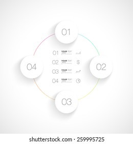 Editable infographic design isolated on white background for your text vector stock eps 10 illustration