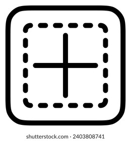 Editable inner border vector icon. Part of a big icon set family. Perfect for web and app interfaces, presentations, infographics, etc