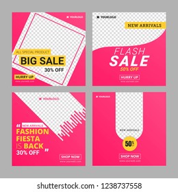 Editable Instagram Fashion Banner ad template 