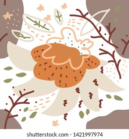 Editable instagram stories template with abstract elements for creative account. Vector illustration. story, sale banner background hand drawn element - Vector