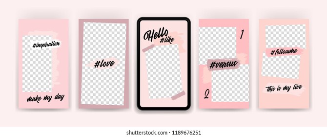 Editable Instagram Stories Template For Social Media.