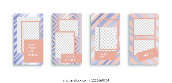 Editable Instagram Stories template. Streaming. insta frame