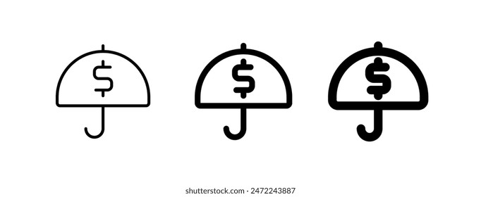Editable insurance vector icon. Part of a big icon set family. Finance, business, investment, accounting. Perfect for web and app interfaces, presentations, infographics, etc