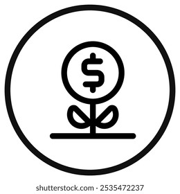 Editable interest vector icon. Part of a big icon set family. Finance, business, investment, accounting. Perfect for web and app interfaces, presentations, infographics, etc