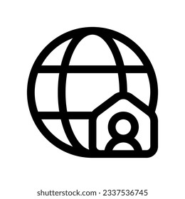 Editable internet connection, home network vector icon. Remote work, job, profession, freelance. Part of a big icon set family. Perfect for web and app interfaces, presentations, infographics, etc