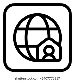 Editable internet connection, home network vector icon. Remote work, job, profession, freelance. Part of a big icon set family. Perfect for web and app interfaces, presentations, infographics, etc