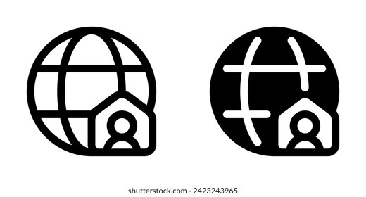 Editable internet connection, home network vector icon. Remote work, job, profession, freelance. Part of a big icon set family. Perfect for web and app interfaces, presentations, infographics, etc