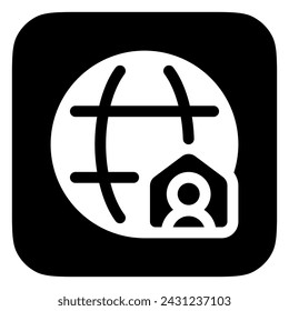 Editable internet connection, home network vector icon. Remote work, job, profession, freelance. Part of a big icon set family. Perfect for web and app interfaces, presentations, infographics, etc