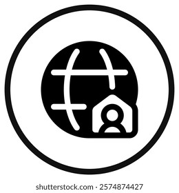 Editable internet connection, home network vector icon. Remote work, job, profession, freelance. Part of a big icon set family. Perfect for web and app interfaces, presentations, infographics, etc