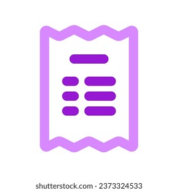 Editable invoice, receipt vector icon. Part of a big icon set family. Perfect for web and app interfaces, presentations, infographics, etc