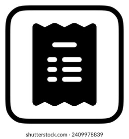 Editable invoice, receipt vector icon. Part of a big icon set family. Perfect for web and app interfaces, presentations, infographics, etc
