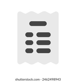 Editable invoice, receipt vector icon. Part of a big icon set family. Perfect for web and app interfaces, presentations, infographics, etc