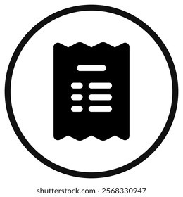 Editable invoice, receipt vector icon. Part of a big icon set family. Perfect for web and app interfaces, presentations, infographics, etc