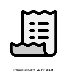 Editable invoice, shopping list vector icon. Part of a big icon set family. Perfect for web and app interfaces, presentations, infographics, etc