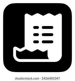 Editable invoice, shopping list vector icon. Part of a big icon set family. Perfect for web and app interfaces, presentations, infographics, etc
