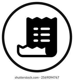 Editable invoice, shopping list vector icon. Part of a big icon set family. Perfect for web and app interfaces, presentations, infographics, etc
