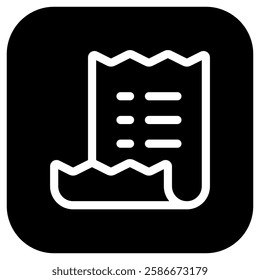 Editable invoice, shopping list vector icon. Part of a big icon set family. Perfect for web and app interfaces, presentations, infographics, etc