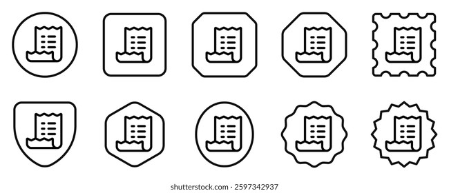 Editable invoice, shopping list vector icon. Part of a big icon set family. Perfect for web and app interfaces, presentations, infographics, etc