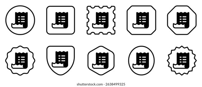 Editable invoice, shopping list vector icon. Part of a big icon set family. Perfect for web and app interfaces, presentations, infographics, etc