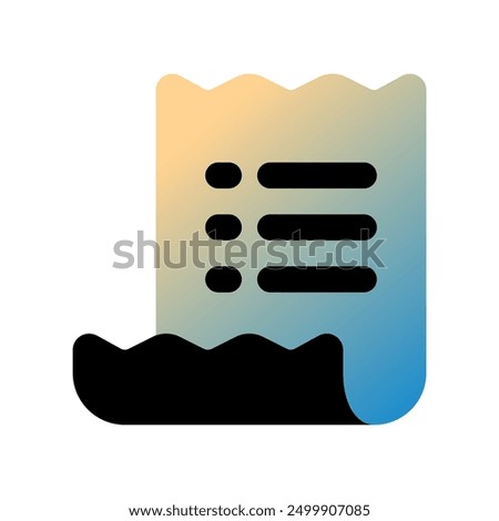 Editable invoice, shopping list vector icon. Part of a big icon set family. Perfect for web and app interfaces, presentations, infographics, etc