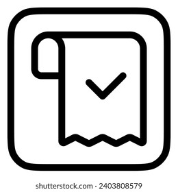 Editable invoice, subscription vector icon. Part of a big icon set family. Perfect for web and app interfaces, presentations, infographics, etc