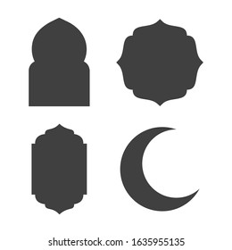 Editable Islamic ornaments vector icon
