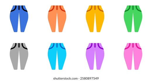 Editable jeans, denim vector icon. Clothing, fashion, apparel. Part of a big icon set family. Perfect for web and app interfaces, presentations, infographics, etc