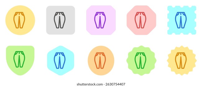 Editable jeans, denim vector icon. Clothing, fashion, apparel. Part of a big icon set family. Perfect for web and app interfaces, presentations, infographics, etc