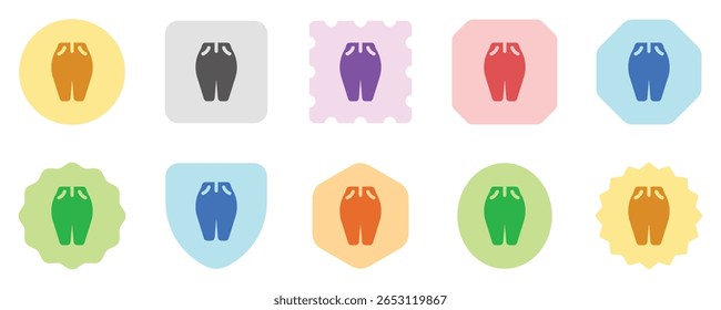 Editable jeans, denim vector icon. Clothing, fashion, apparel. Part of a big icon set family. Perfect for web and app interfaces, presentations, infographics, etc