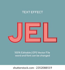 Editable Jelly style text effect 3d text style effect mockup template