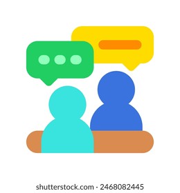 Editable job interview, consultation, consulting, service vector icon. Business, work, job, office. Part of a big icon set family. Perfect for web and app interfaces, presentations, infographics, etc