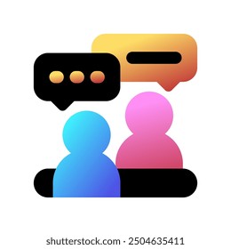 Editable job interview, consultation, consulting, service vector icon. Business, work, job, office. Part of a big icon set family. Perfect for web and app interfaces, presentations, infographics, etc