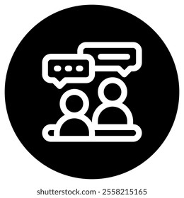Editable job interview, consultation, consulting, service vector icon. Business, work, job, office. Part of a big icon set family. Perfect for web and app interfaces, presentations, infographics, etc