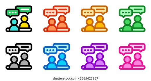 Editable job interview, consultation, consulting, service vector icon. Business, work, job, office. Part of a big icon set family. Perfect for web and app interfaces, presentations, infographics, etc
