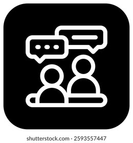 Editable job interview, consultation, consulting, service vector icon. Business, work, job, office. Part of a big icon set family. Perfect for web and app interfaces, presentations, infographics, etc