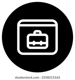 Editable job search, website, briefcase, online portfolio vector icon. Business, work, office. Part of a big icon set family. Perfect for web and app interfaces, presentations, infographics, etc