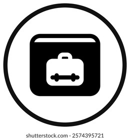 Editable job search, website, briefcase, online portfolio vector icon. Business, work, office. Part of a big icon set family. Perfect for web and app interfaces, presentations, infographics, etc
