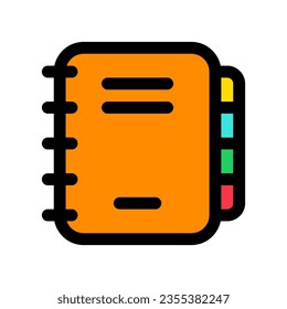 Editable journal, diary, notebook vector icon. Part of a big icon set family. Perfect for web and app interfaces, presentations, infographics, etc