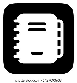 Editable journal, diary, notebook vector icon. Part of a big icon set family. Perfect for web and app interfaces, presentations, infographics, etc